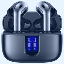 Amazon.com: TAGRY Bluetooth Headphones True Wireless Earbuds 60H Playback  LED Power Display Earphones with Wireless Charging Case IPX5 Waterproof  in-Ear Earbuds with Mic for TV Smart Phone Computer Laptop Sports :  Electronics